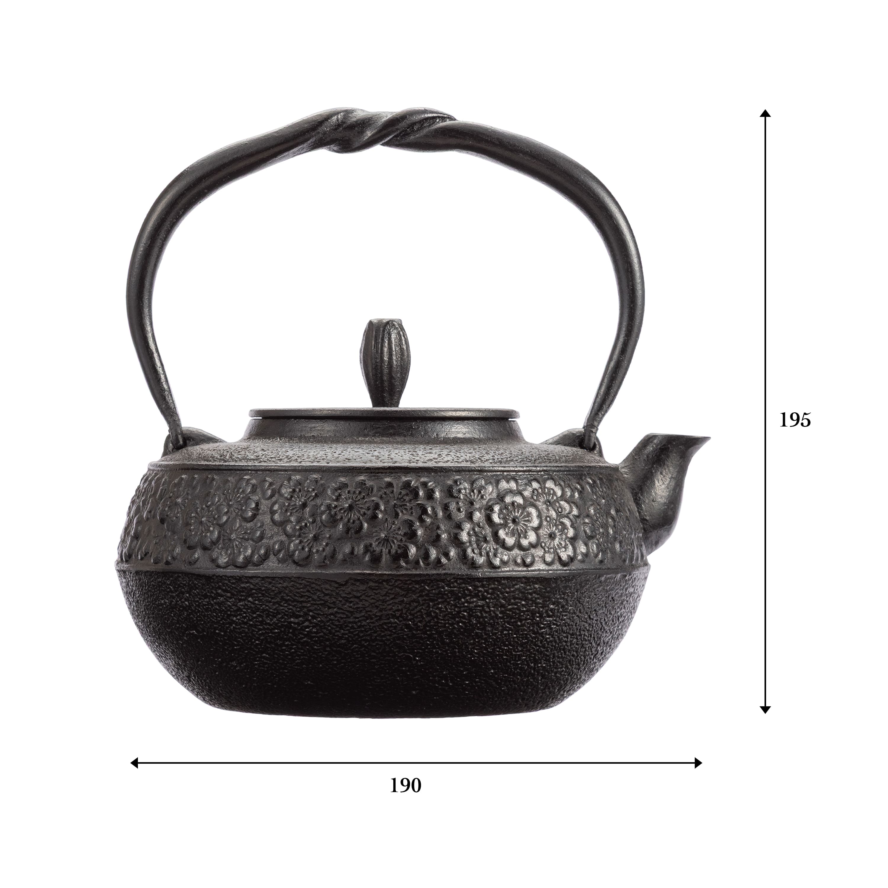 鉄瓶スズミ桜 サイズ