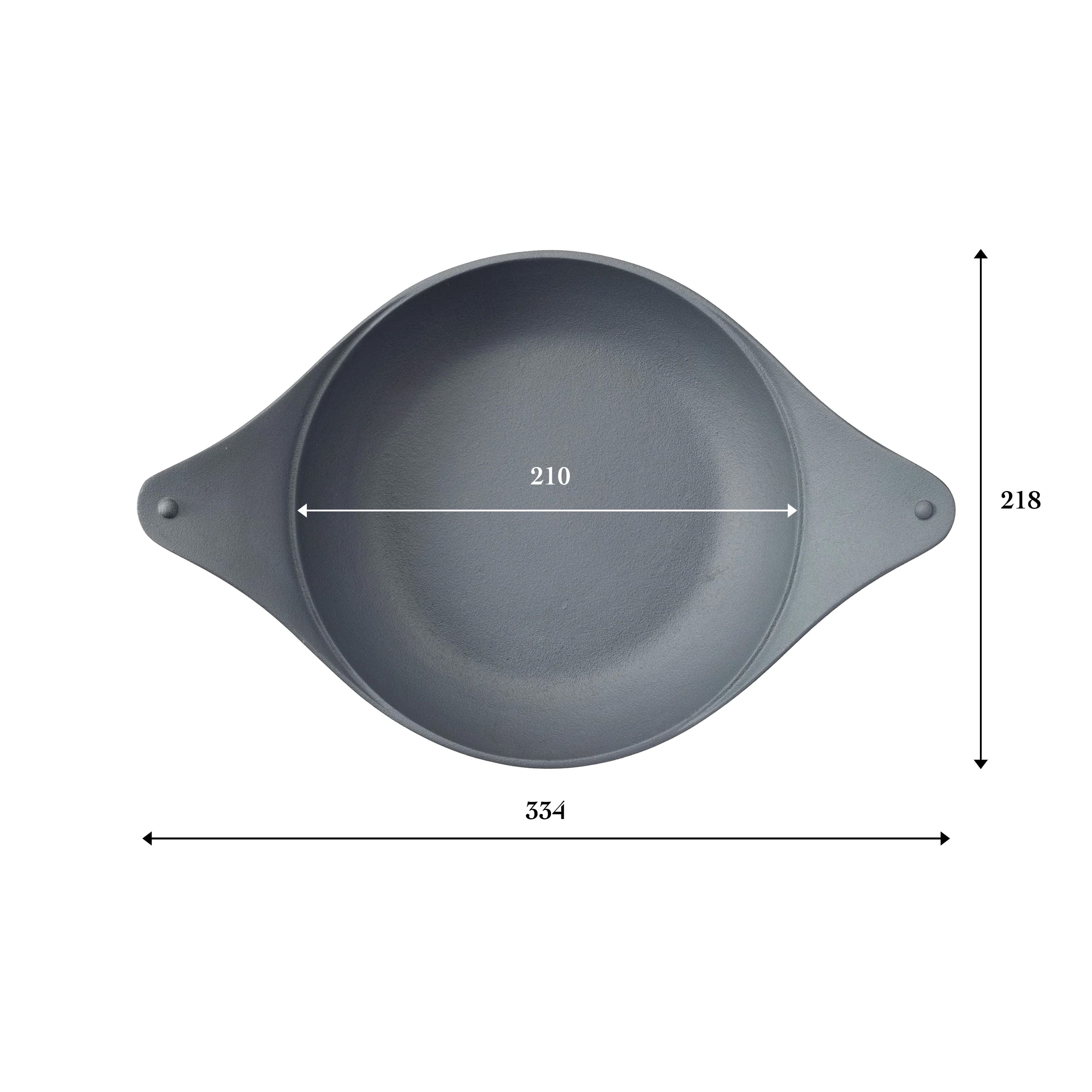 naked pan 両手21cm 深形 | 南部鉄器の老舗 及源鋳造 OIGEN 公式