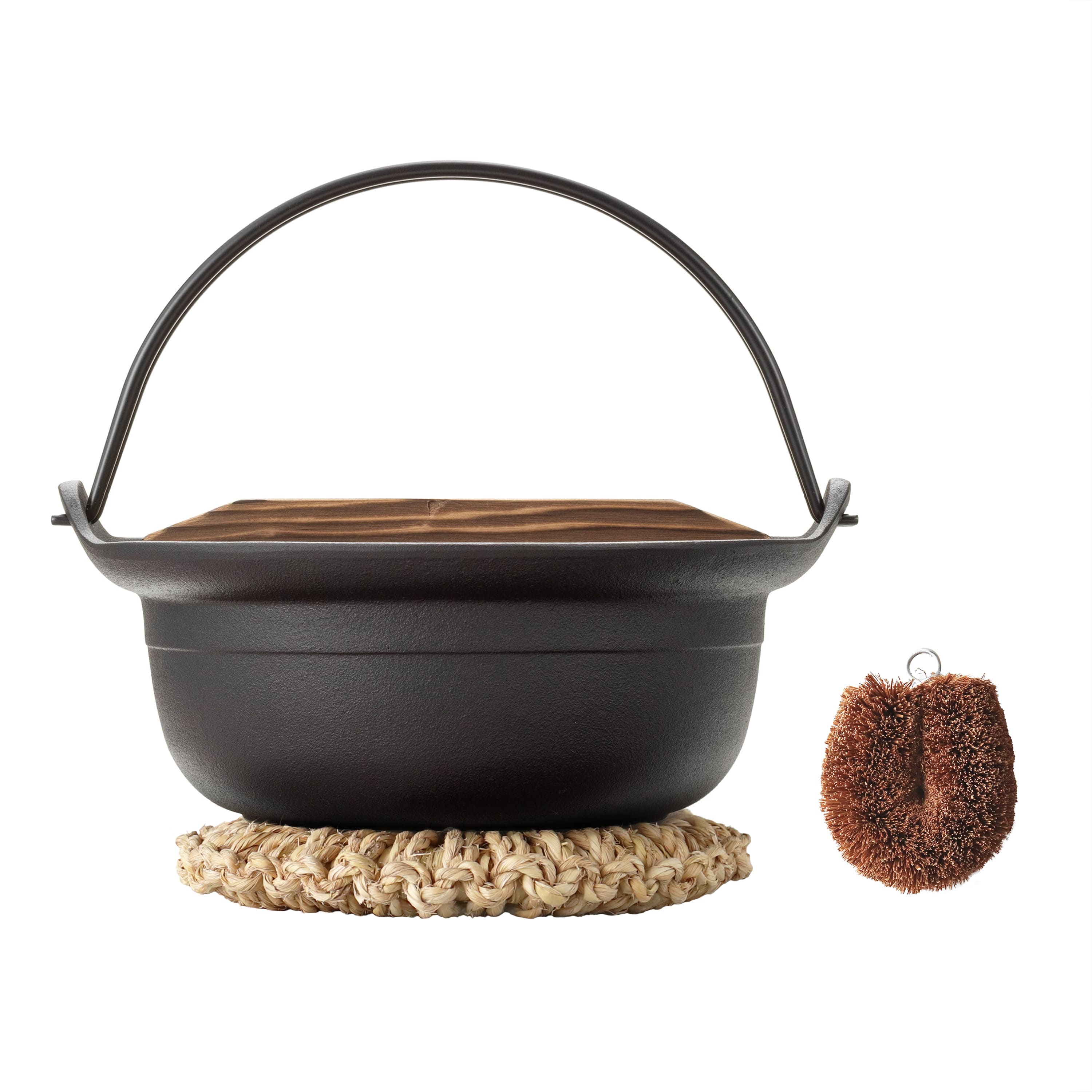 お国自慢鍋ツル付 18cm あったかひとり鍋セット | 南部鉄器の老舗 及源