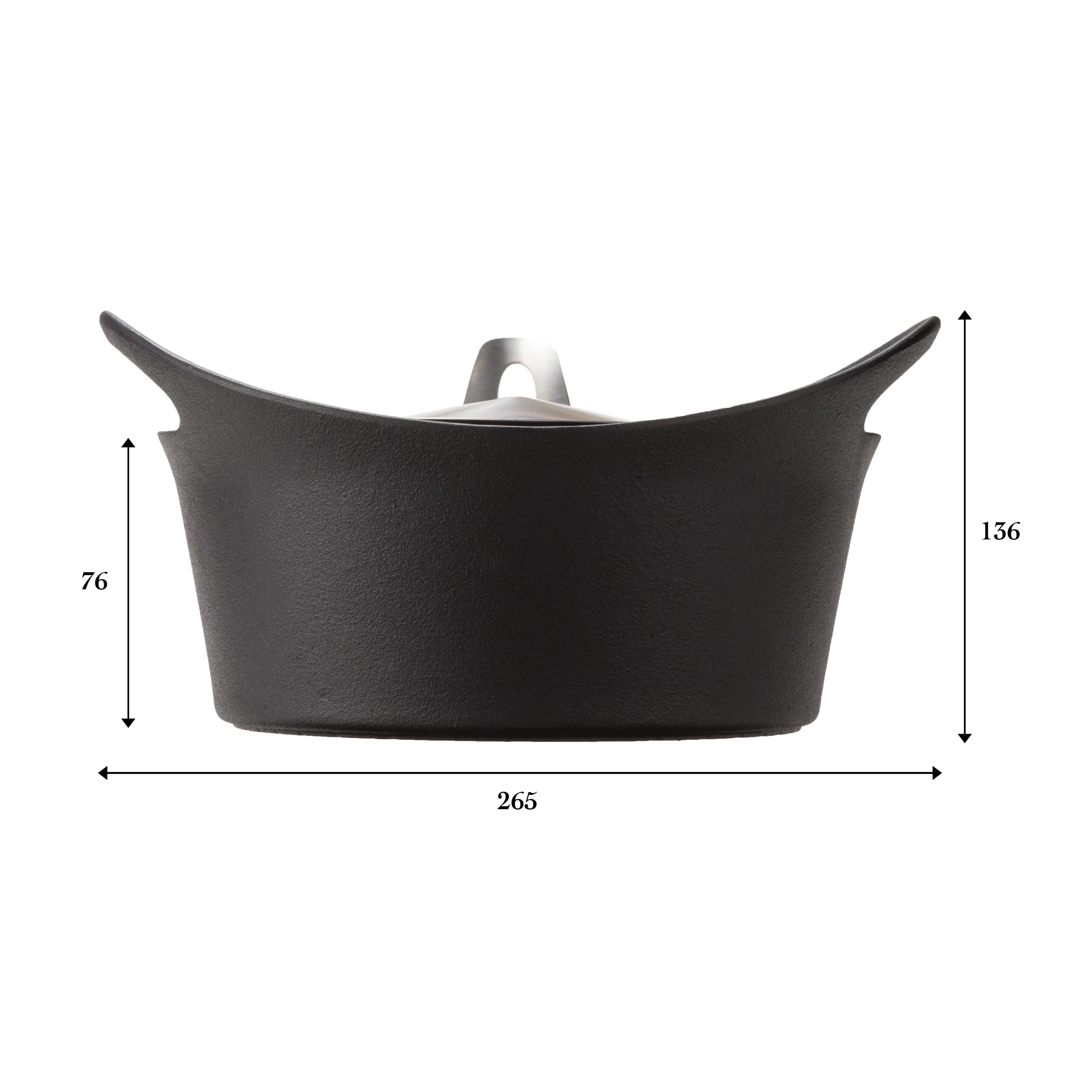 SHA RA KU MONO キャセロール 21cm 深形| 南部鉄器の老舗 及源