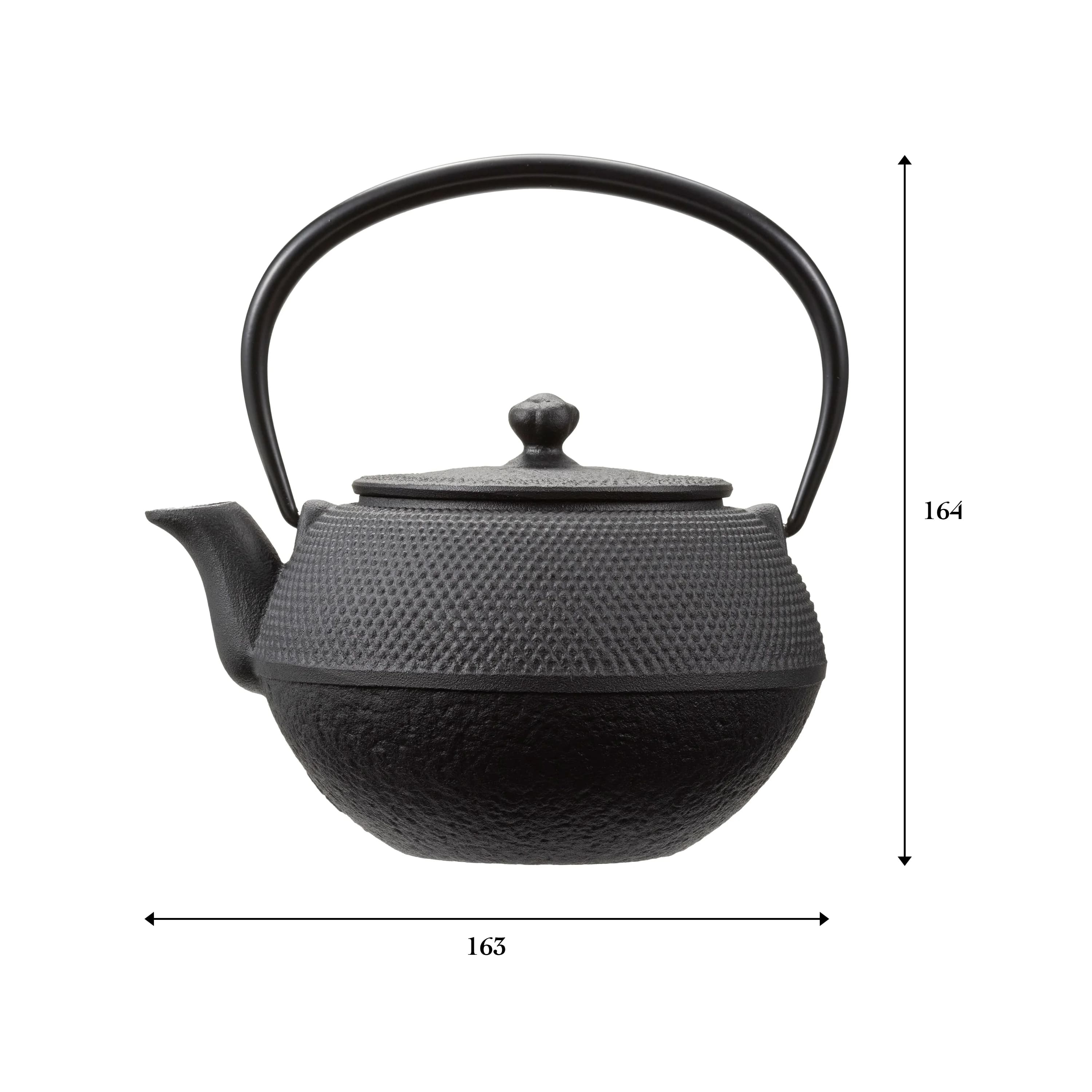 3F 昭和レトロ 南部鉄器 急須 黒 アラレ模様 煎茶道具 昭和レトロ 急須 まろみアラレ 0.65L | 南部鉄器の老舗 及源鋳造 OIGEN 公式