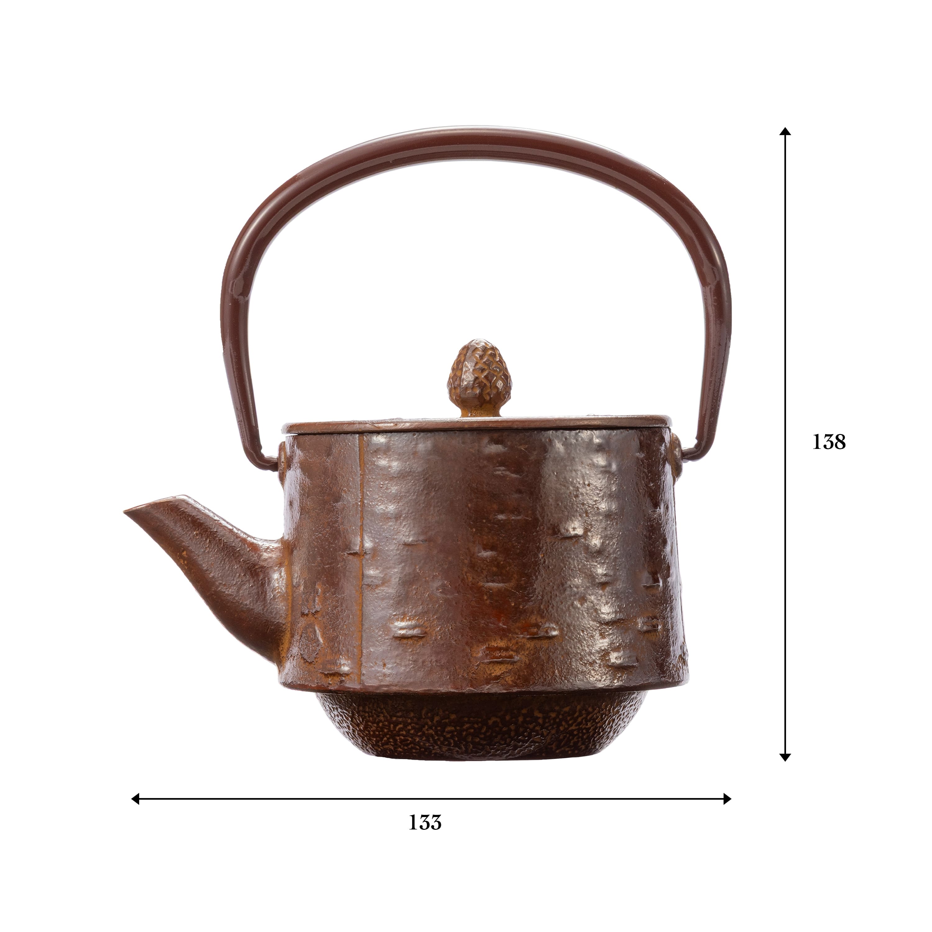 急須桜皮寸筒　サイズ