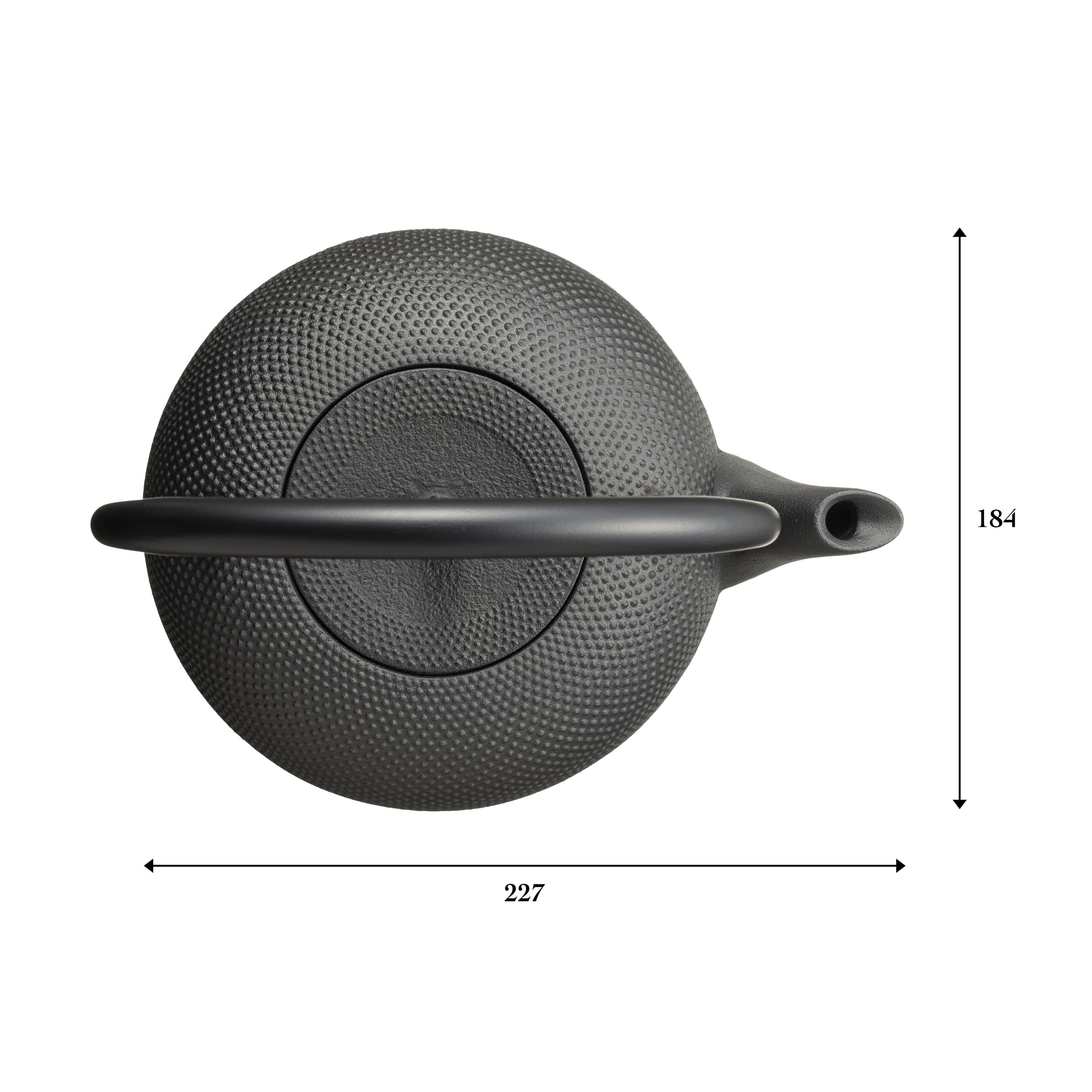 未使用品　南部利祥銘造 １５型アラレ 南部鉄瓶　南部鉄器　鉄瓶 南部鉄器 小鉄瓶 急須 | アラレ 0.5L | 翠 | 及富