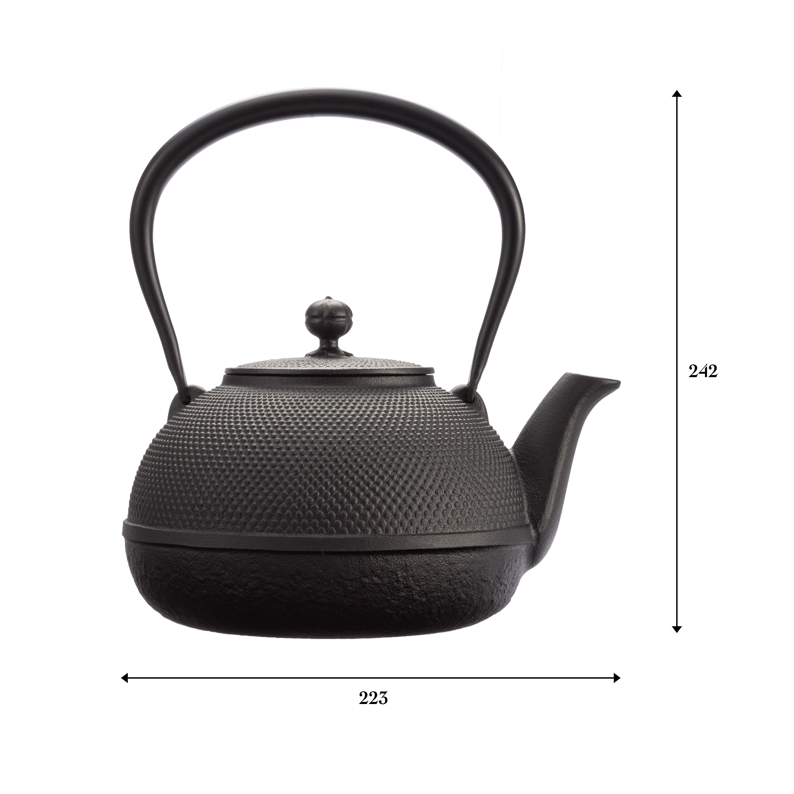 鉄瓶 三笠形アラレ 1.85L | 南部鉄器の老舗 及源鋳造 OIGEN 公式